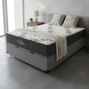 Cama Box Baú + Colchão Ortobom De Espuma D33 Airtech 100 Casal 138 cm